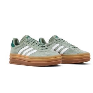 Adidas Mint Green Gazelle Sneakers
